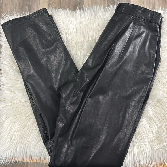 PIA RUCCI LEATHER PANTS SIZE 6 - Picture 3 of 9
